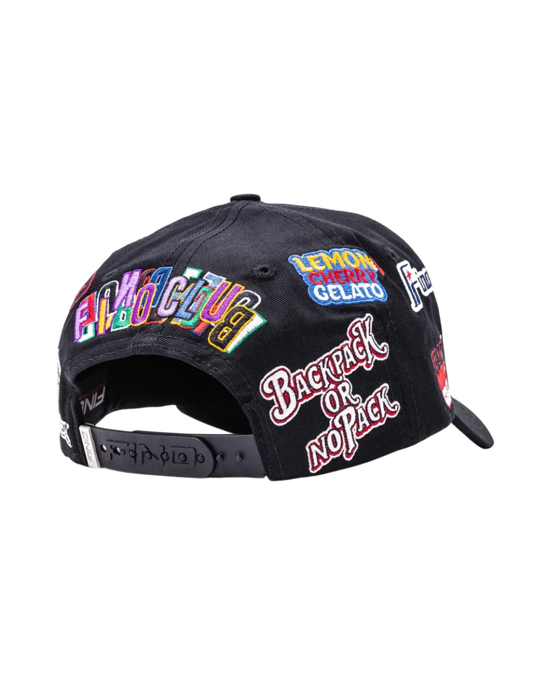 GALLO FINO X MOCHILACOLABORACIÓN NEGRA GORRA SNAPBACK GFBACKPB NEGRA-